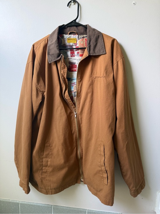 Forney Other - Forney Industries Men's Brown Workwear Jacket with industrial image lining xl